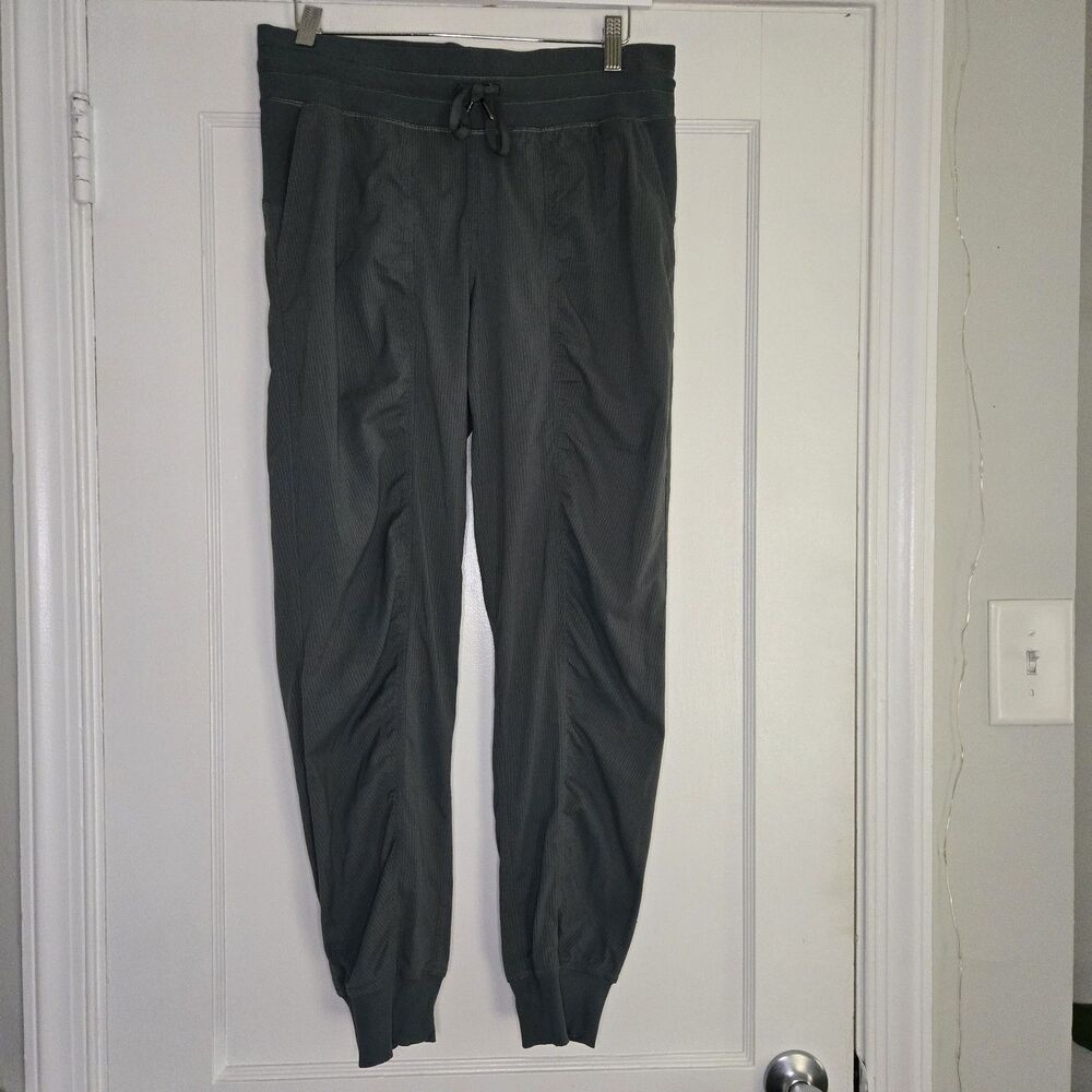 Lululemon Dance Studio Jogger Pants Womens 8 Green Mid Rise Relaxed